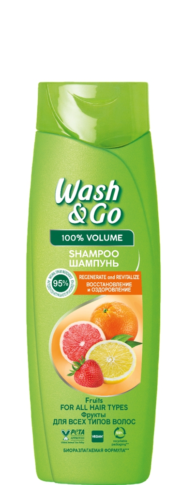 Wash & Go Fruit Extracts შამპუნი 360 მლ