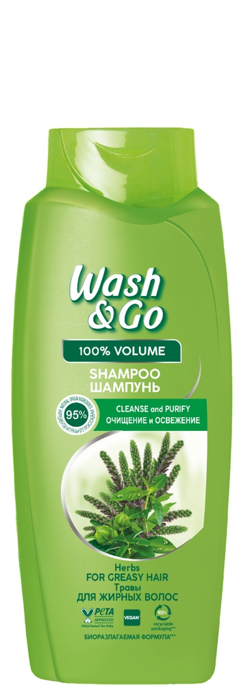 Wash & Go Herbs შამპუნი 675 მლ