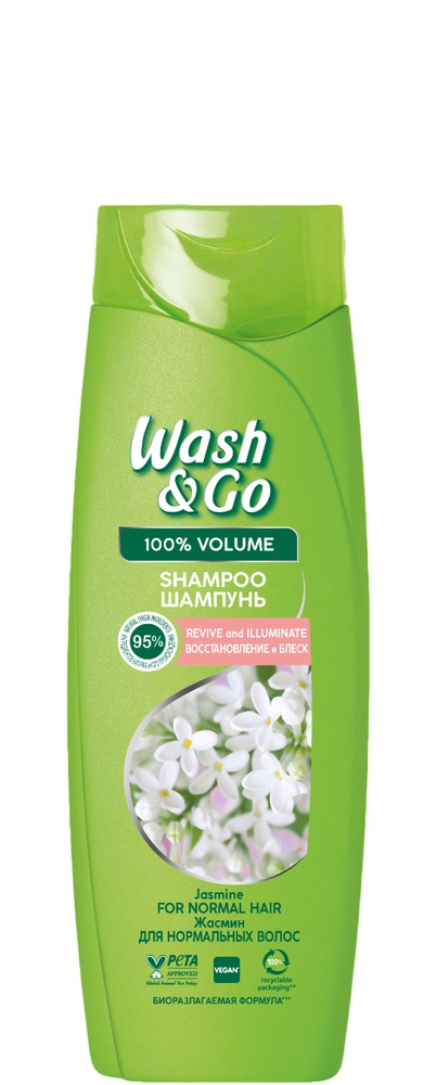 Wash & Go Jasmine შამპუნი 180 მლ