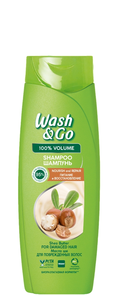 Wash & Go Shea Butter შამპუნი 180 მლ