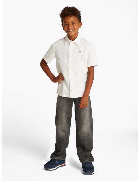 ბავშვის პერანგი/ბლუზი Tommy Hilfiger - STRETCH OXFORD SHIRT SS