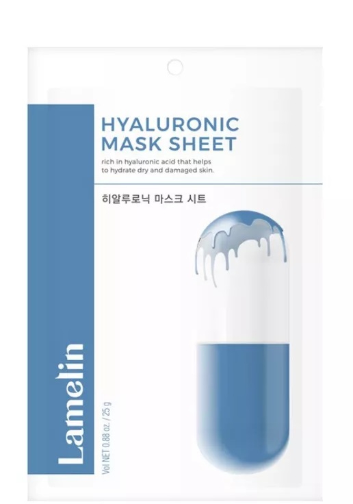Lamelin Hyaluronic სახის დამატენიანებელი ნიღაბი