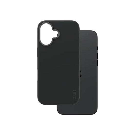 CARE by PanzerGlass Fashionable Case Black with MagSafe iPhone 16 1377