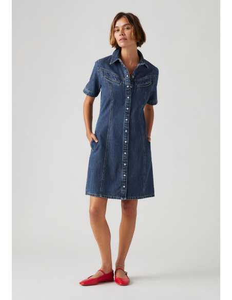 კაბა Levi's® - Rinoa Denim Ss Dress