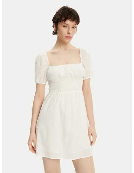 კაბა Tommy Jeans - TJW COTTON VOILE MINI DRESS EXT