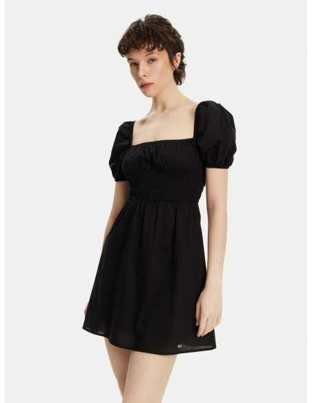 კაბა Tommy Jeans - TJW COTTON VOILE MINI DRESS EXT