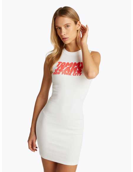 კაბა Tommy Jeans - TJW TJ BUBBLE TANK DRESS