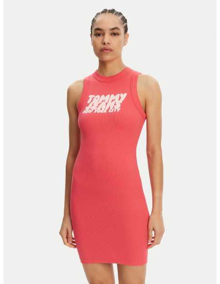 კაბა Tommy Jeans - TJW TJ BUBBLE TANK DRESS