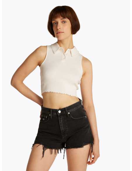 მაისურები Tommy Jeans - TJW CRP GMD RIB SL POLO