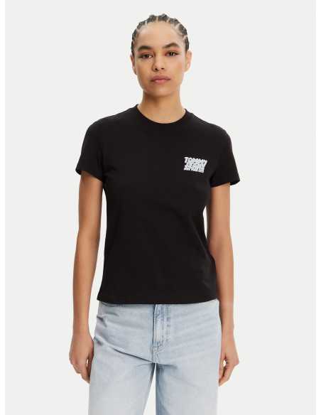 მაისურები Tommy Jeans - TJW REG TJ BUBBLE TEE