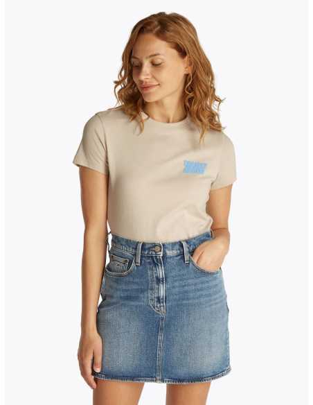 მაისურები Tommy Jeans - TJW REG TJ BUBBLE TEE