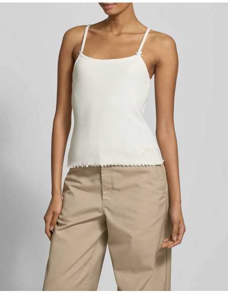 მაისურები Tommy Jeans - TJW SLIM GMD RIB STRAP TOP