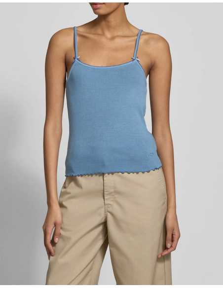 მაისურები Tommy Jeans - TJW SLIM GMD RIB STRAP TOP