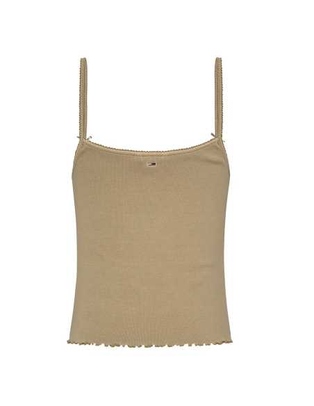 მაისურები Tommy Jeans - TJW SLIM GMD RIB STRAP TOP