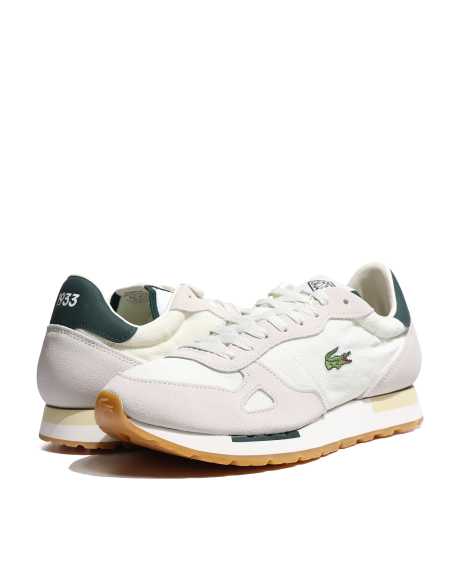 ბოტასები Lacoste - Men's Partner 70S Sneakers-1Y5 - OFF WHT/DK GRN