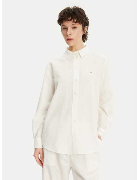 პერანგი Tommy Jeans - TJW RLX LINEN SHIRT