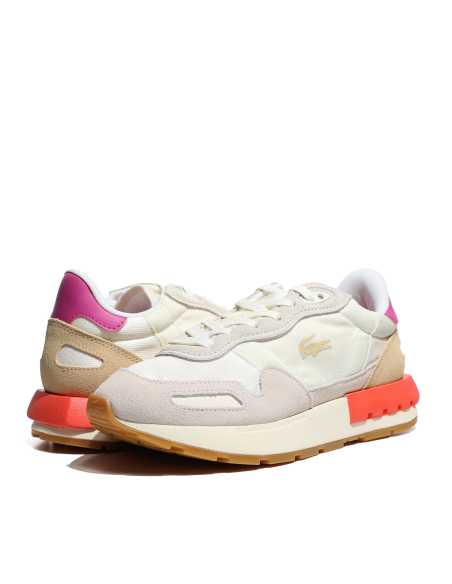 ქალის ბოტასი Lacoste - Women's Partner Wmn Sneakers-06C - OFF WHT/PNK