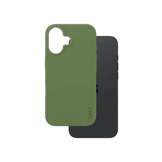 CARE by PanzerGlass Fashionable Case Green with MagSafe iPhone 16 1385