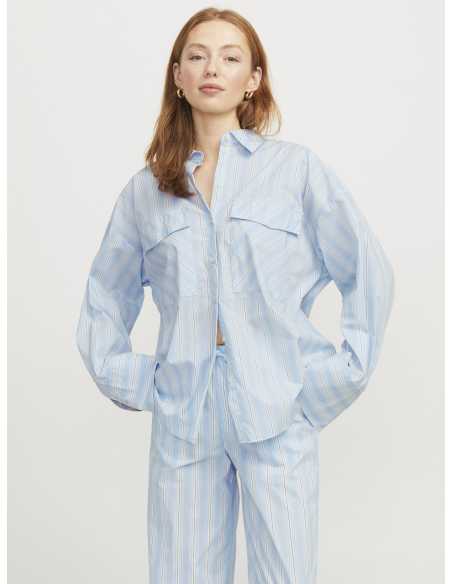 პერანგი JJXX - JXAVA POPLIN LS O-SIZE POCK SHIRT WVN LN