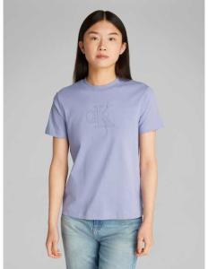 მაისურები CALVIN KLEIN JEANS - CK APPLIQUE REGULAR TEE