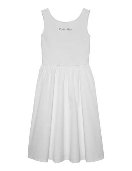 ბავშვის კაბა CALVIN KLEIN - BACK DETAIL PUNTO DRESS