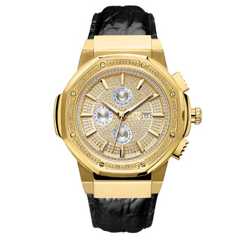 10 YR Anniversary Saxon 0.16 ctw Diamond and 18K Goldplated Watch JB6101L10A