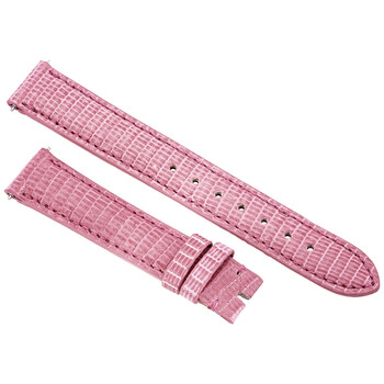 16 MM Shiny Bubble Gum Lizard Leather Strap