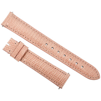 16 MM Shiny Pink Lizard Leather Strap