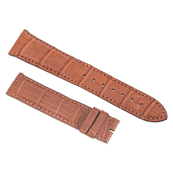 18 MM Matte Honey Alligator Leather Strap