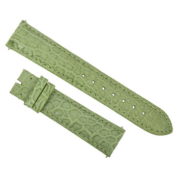 18 MM Matte Lime Green Alligator Leather Strap