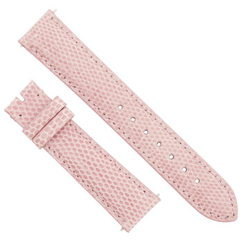 18 MM Shiny Pink Lizard Leather Strap