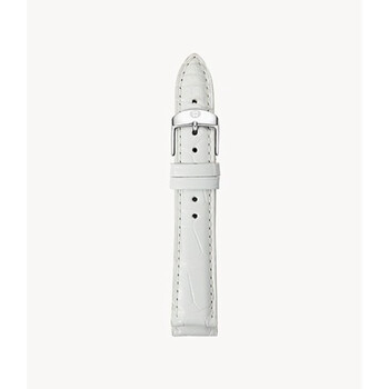 18mm White Alligator Strap