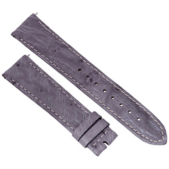 20 MM Matte Agate Ostrich Leather Strap