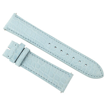 20 MM Matte Baby Blue Alligator Leather Strap