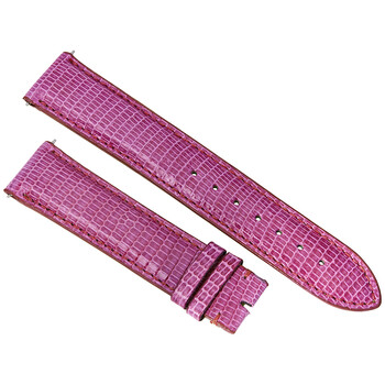 20 MM Shiny Magenta Lizard Leather Strap