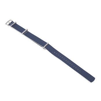 20 mm BlueWhite Nato Watch Band O031CWZ005945