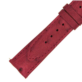 21 MM Matte Bougainvillea Ostrich Leather Strap