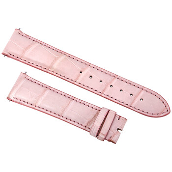 21 MM Matte Pink Alligator Leather Strap