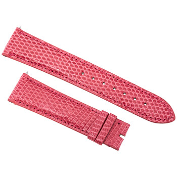 21 MM Shiny Bubble Gum Lizard Leather Strap