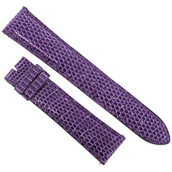 21 MM Shiny Indigo Lizard Leather Strap
