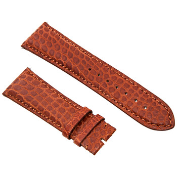 24 MM Matte Tan Alligator Leather Strap