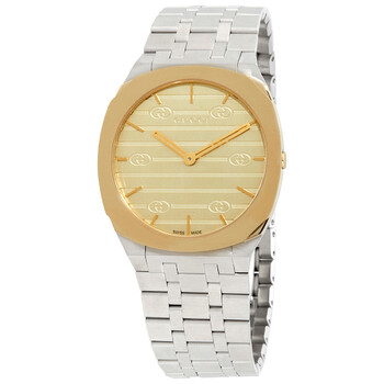 25H Quartz Gold Dial Watch YA163403