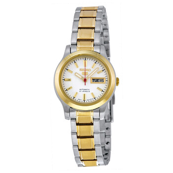5 Automatic White Dial Twotone Watch SYMD90