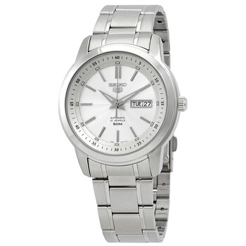 5 Automatic White Dial Watch SNKM83K1