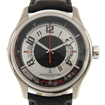 AMVOX2 Black and Silver Dial Stainless Steel Black Leather Automatic Watch Q192T440