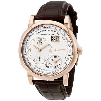 A Lange and Sohne 1 Time Zone 18kt Rose Gold Mechanical Watch