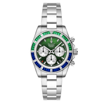 Accelero Rainbow Chronograph Quartz Green Dial Watch DX206488