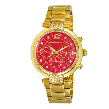 Adelina GMT Quartz Red Dial Watch CL1G03RDJ