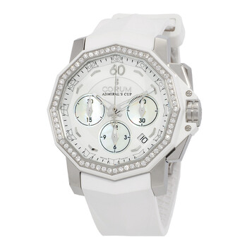 Admirals Cup Chronograph Automatic Diamond White Mother of Pearl Dial Watch 984.970.47F379 PN35