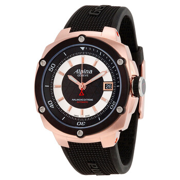 Adventure Extreme Black and Silver Dial Rubber Watch AL525LBS3AE4